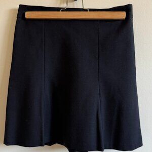 Ann Taylor Navy Flared Mini Skirt | Petite 0P | Work to Weekend Classic